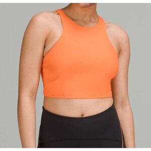 Lululemon Mesh-Back Train Bra Size 2 Medium Support A Cup or B Cup W2D30S Orange
